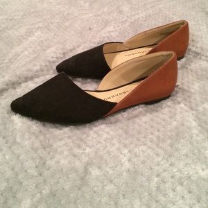 Very cute brown and black flats