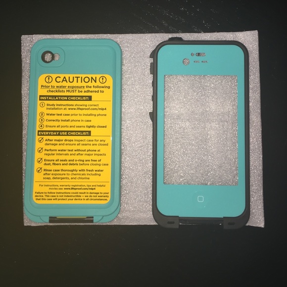 iPhone 4/4s Teal Lifeproof© Case