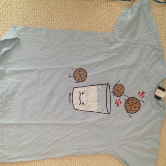 SOLD! Milk&cookie light blue shirt