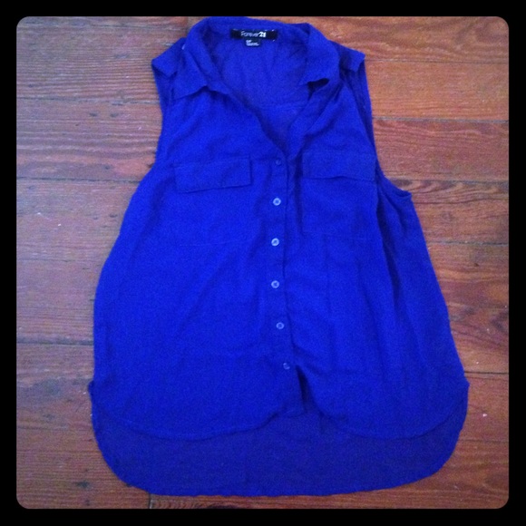 Royal blue tank top 💎