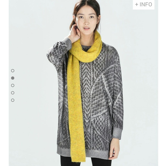 💥FLASH SALE💥ZARA Printed Long Sweater