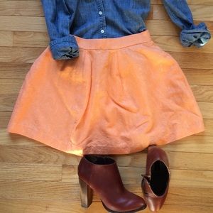 Kimchi Blue Peach Brocade Mini Skirt