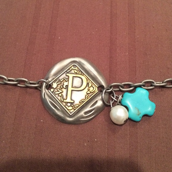 P initial bracelet