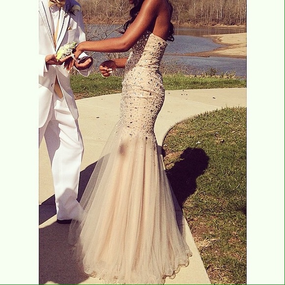 Terani Couture P1575 Nude Size 2 Prom Dress - Picture 2 of 4