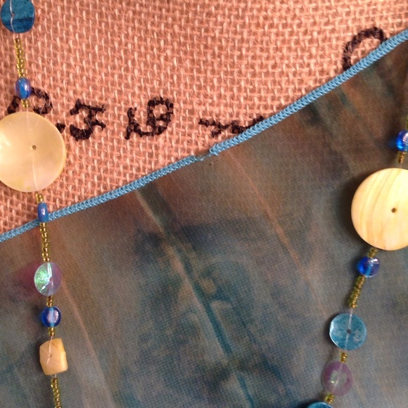 Multi-Colored Off-the-shoulder poncho style top - Picture 3 of 4