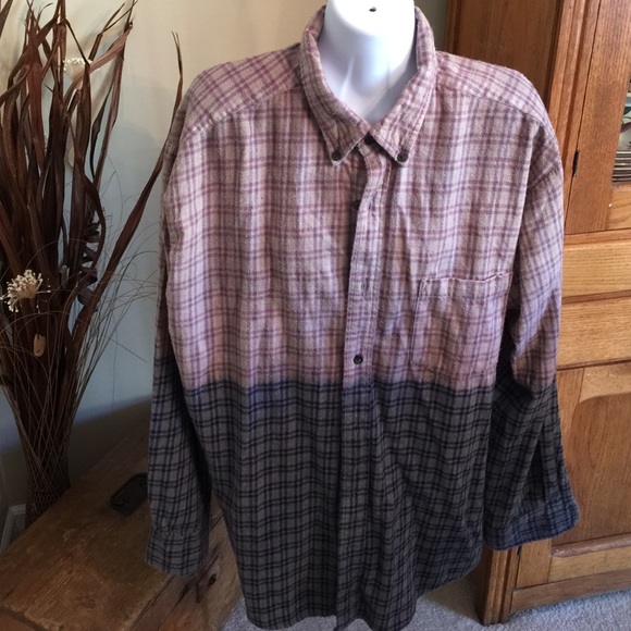 ❤️️sold on Ⓜ️Dip dye flannel