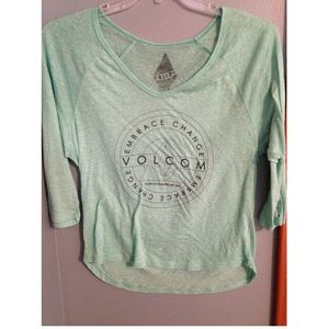 Volcom 3/4 sleeve top
