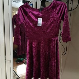 Velvet dress.