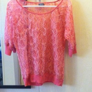 All over lace vanity shirt