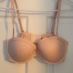 Nude lace bra