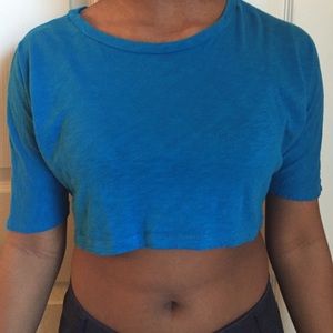 Blue Crop Top