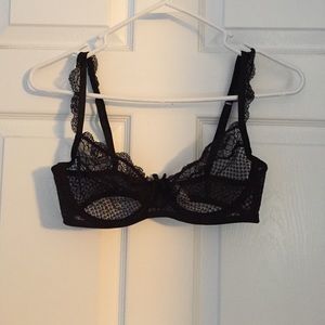 Black lace bralette