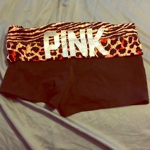 PINK yoga shorts