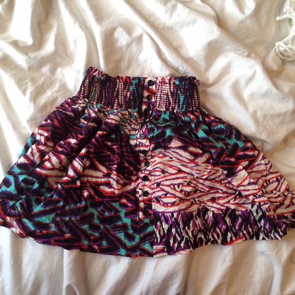 Tribal Print Circle Skirt