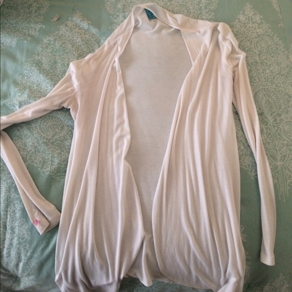 White cardigan
