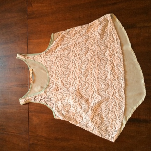 Chiffon and Lace Tank