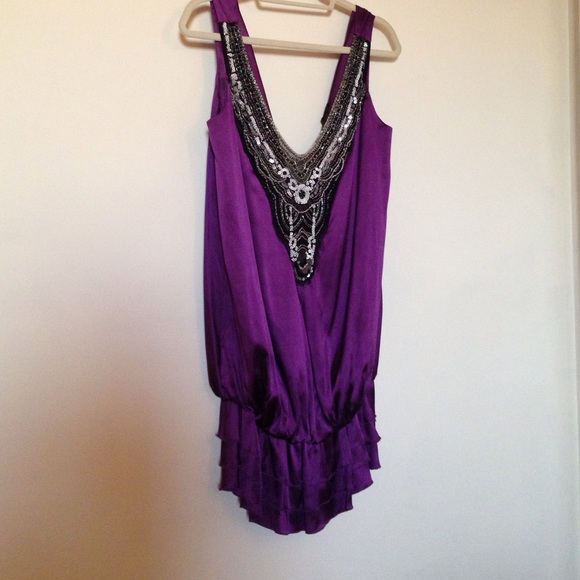 Bead and silk dress - Picture 1 of 4