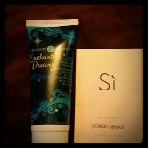 Armani Si sample + enchanted dreams lotion