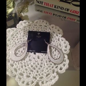 Silver hoop earrings