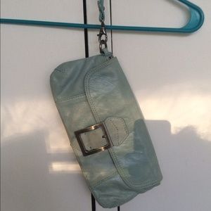 Leather wristlet