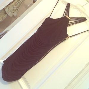 SOLD ARK&CO Black sexy ruched dress. 👄