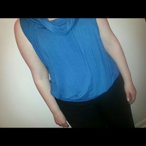 Cowl neck sleeveless top