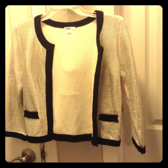 Metallic silver jacket