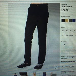 American Apparel Work Pant size: 29 NWT