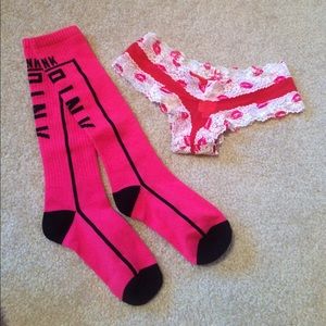 *HOLD* PINK Underwear and Sock duo
