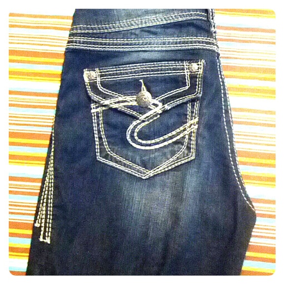 Silver  Capri Jeans 28