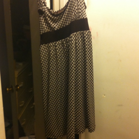A checkered dress