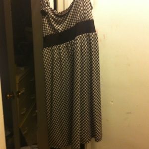 A checkered dress
