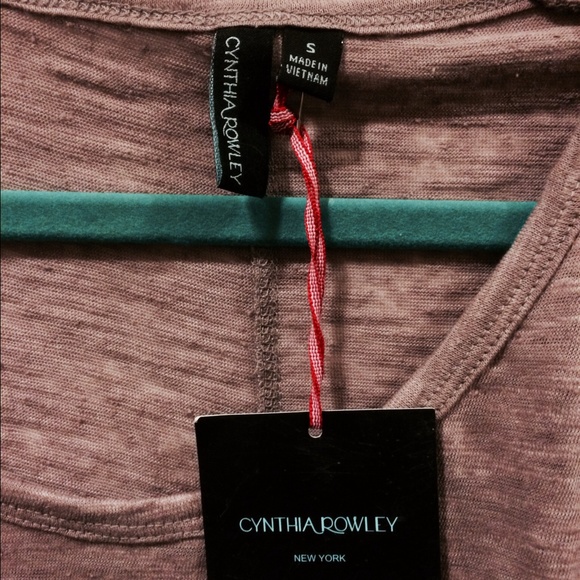 NWT - Cynthia Rowley long sleeve purple top - Picture 2 of 3