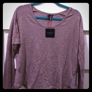 NWT - Cynthia Rowley long sleeve purple top