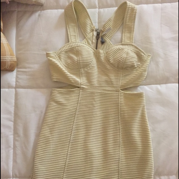 Cream sexy chic dress