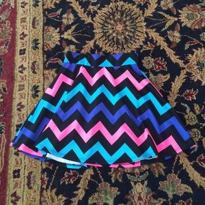Charlotte Russe zig zag skater skirt