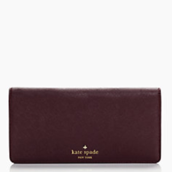 FINAL PRICE🌷 NWT KATE SPADE WALLET IN MULLED WINE