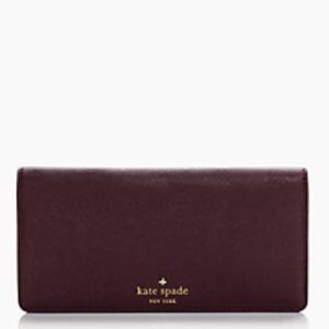 FINAL PRICE🌷 NWT KATE SPADE WALLET IN MULLED WINE