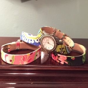 Vera Bradley Interchangeable Watch Set