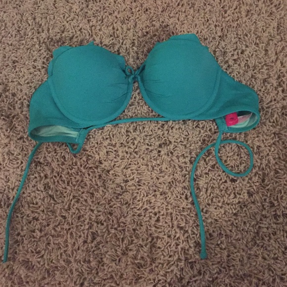 Seafoam blue strapless bathing suit top!! NWOT - Picture 2 of 3