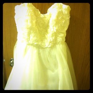 White Plus Size Homecoming/Prom Dress