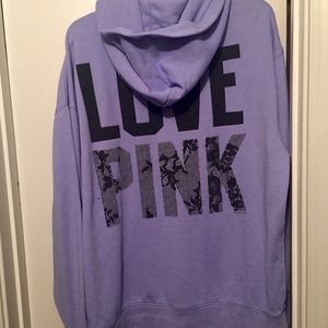 Victoria's Secret PINK purple boyfriend hoodie