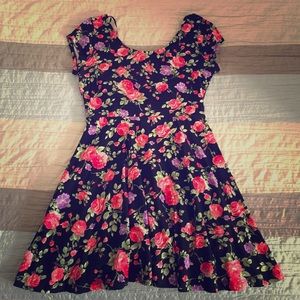 Short backless dress