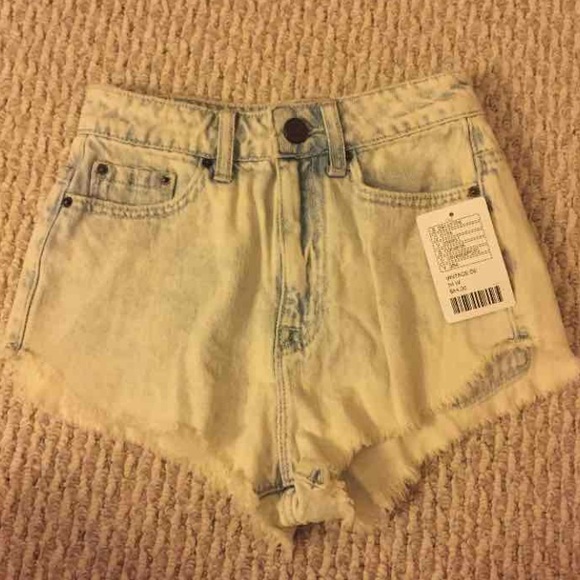 NWT Urban Outfitters High Waisted Acid Wash Shorts