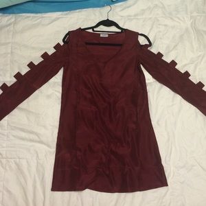 Tobi dress burgundy new with tags