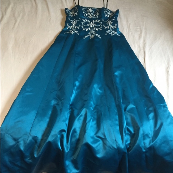 Size 13/14 Teal Formal Dress from Macy's