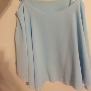 Light blue flows blouse