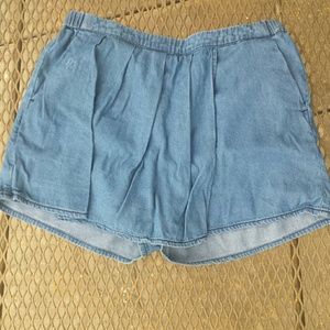 Denim skort skirt shorts