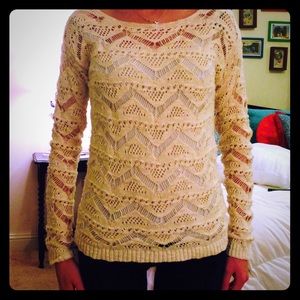 Knit creme sweater