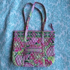 Vera Bradley Villager Tote Pinwheel Pink Green bag
